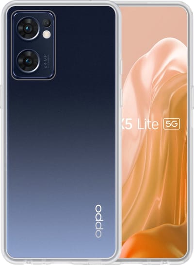 Hoesje - Geschikt voor OPPO Find X5 Lite - Sterk & Shockproof - Hoes Cover - Siliconen Case - Telefoonhoesjes - Transparant