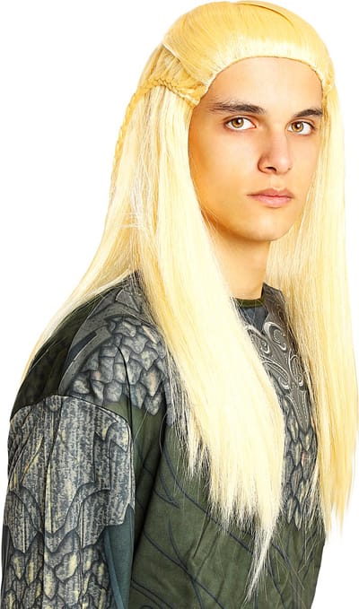 FUNIDELIA Legolas pruik voor volwassenen - The Lord of the Rings - Wit