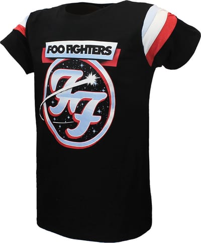 Foo Fighters Comet 60’s Style Tricoloured Ringer T-Shirt - Officiële Merchandise - S