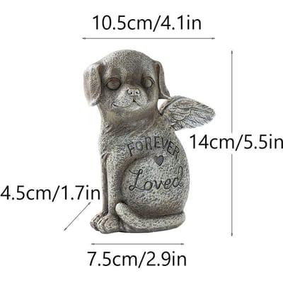 Nouvelle Pierre Tombale Mémoriale pour Animaux de Compagnie Ornements en Résine Maison Jardin Chat Chiot Monument Artisanat