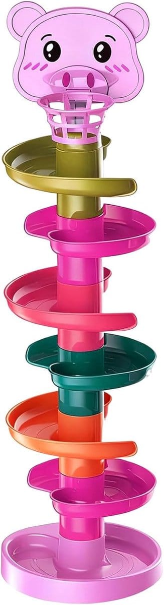 Ballenbaan Speelgoed - Roller Baan - Educatief Spel - Ontwikkeling Hand-Oog - 435 x 14 x 14 cm