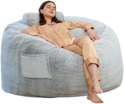 Zitzakhoes - Poefhoes - Ontspannen Zitten - Wasbaar - 190x76cm - Blauw