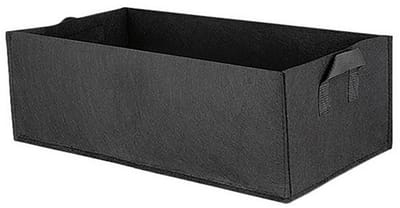 ANMI® Kweekzak 36L Stoffen Plantenbak met Handgrepen - 60 x 30 x 20 cm - Non-woven Grow Bag voor Groenten Bloemen en Fruit - Vierkant
