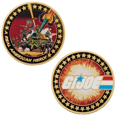 FaNaTtik G.I. Joe Collectable Coin A Real American Hero 60th Anniversary 24k Gold Plated Limited Edition Coins