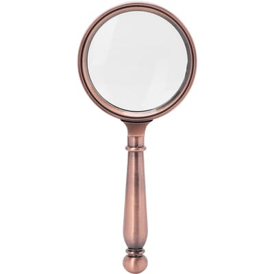 5X Professionele Vergrootglas Zinklegering Frame Vergrootglas Handheld Leesloep