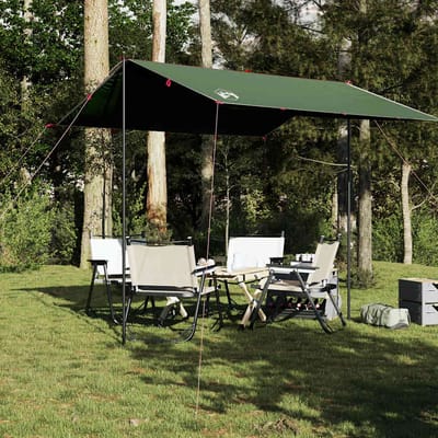 vidaXL - Kampeerluifel - waterdicht - 300x294 - cm - groen