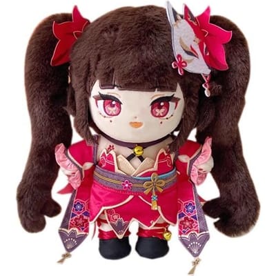 Anime Sparkle Pluche Pop Fan 20cm Schattig Kleding Verwisselbaar Knuffelkussen Honkai Star Rail Pluche Speelgoed Sparkle Poppen Doe-het-zelf Kindercadeau 20cm