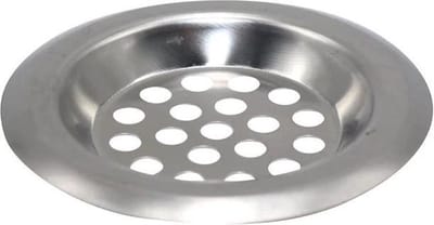 *** 1 Stuk RVS Afvoerstop Gootsteen buitenste ring heeft een diameter van 75 mm, de binnenste ring 55 mm - afvoerzeef, korfplug, gootsteenzeef en meer van Heble® ***