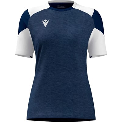 Macron Glory Sphinx Shirt Korte Mouw Dames - Marine / Wit | Maat: 3XL