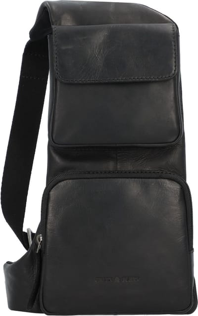 Greenburry Pure Black Leder 30 cm - black