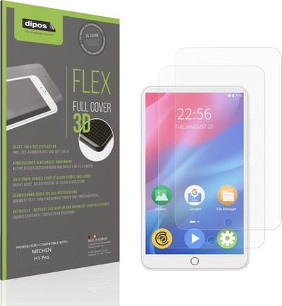 dipos FLEX – 2x Matte Screenprotector geschikt voor MECHEN H1 Pro | Volledige Schermbescherming | Case-Friendly