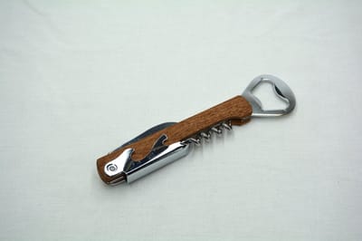 Kelneropener houten greep - Kurkentrekker - Kelnersmes - Prestige - Hout - Wijnflesopener - Flessenopener