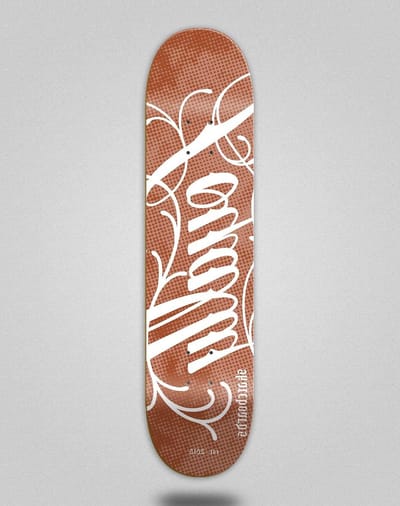 Skateboard Deck - Houten Plank - Street Skaten - Icon Zand Design - 85 Inch - Natuurkleur