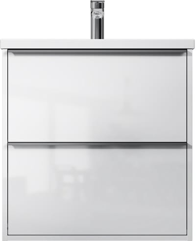 AM.PM Flash - Badkamermeubel met wastafel - 60 cm - plat pakket - 2 lades - Wastafelonderkasten