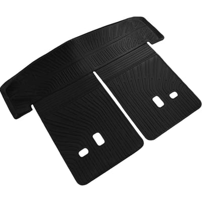 Kofferbakmat met Achterbankhoes Antislip TPE All-Weather Kofferbakbekleding Stoelhoes Beschermer Vervanging voor Santa Fe 2024 black