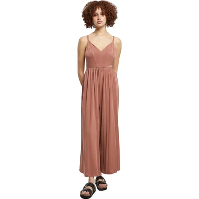 Urban Classics - Modal Spaghetti Jumpsuit - L - Oranje