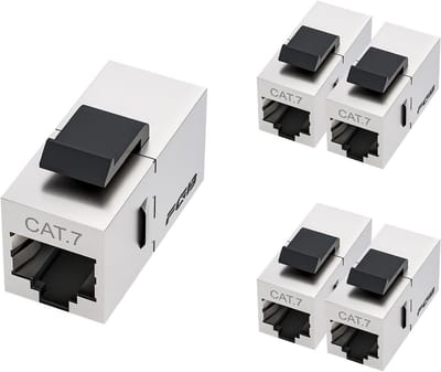 10Gbps Cat7 Keystone Module RJ45 - Afgeschermde Ethernet Koppelingen voor Netwerk Patchpaneel (5 Stuks)