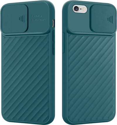 Cadorabo Hoesje geschikt voor Apple iPhone 6 / 6S in Mat Groen - Beschermhoes van flexibel TPU-silicone en met camerabescherming Case Cover Etui