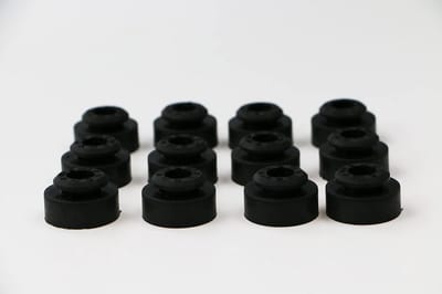 Rubberen Voeten voor Trillingsreductie - 12 Stuks, Hoge Demping voor Motoren en Kompressoren