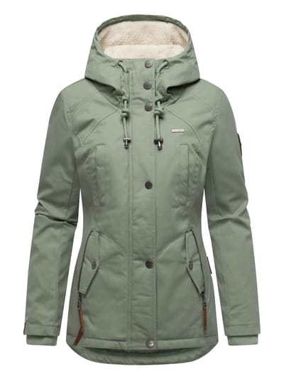 Marikoo dames winterjas met teddyfleece voering & capuchon