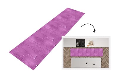 Keukenloper - Loper keuken - Patronen - Verf - Paars - 200x50 cm - Keukenloper vinyl