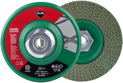 Rubi Flap Disc Diamant Lamellenschijf 115 mm Korrel 50/60