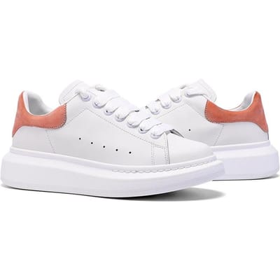 Kleine Witte Schoenen Dames Klassiek Roosrood Alles-match Dames Schoenen Binnen Verhoogd Leer Casual Schoenen 43
