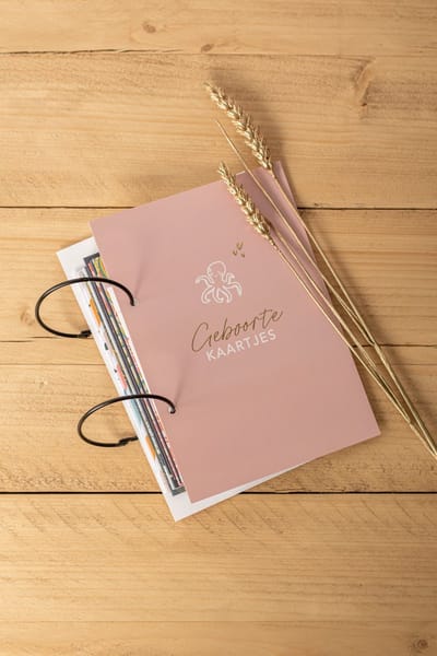 Great Memories by Goodz4All Bewaarbundel Wenskaarten – Verzamelbundel Kaarten Geboorte Bewaren – Roze met Goud