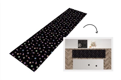 Keukenloper - Loper keuken - Regenboog - Windmolen - Patroon - Kinderen - 200x50 cm - Keukenloper vinyl