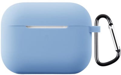 Coverup Hoesje - Geschikt voor AirPods Pro 3 Hoesje - Coverup Siliconen AirPods Case met Sleutelhanger - Lichtblauw