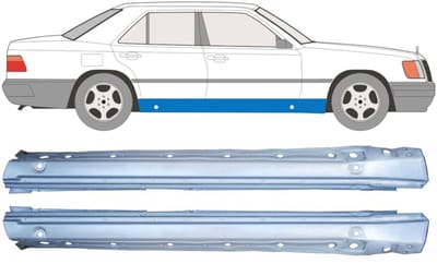 Volledige dorpel voor Mercedes E-Class W124 1984-1996 / Links + Rechts / Set