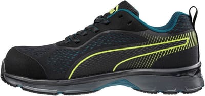 PUMA Fuse Knit Black WNS Low 643930264000038 Lage veiligheidsschoenen ESD S1P Schoenmaat (EU): 38 Zwart, Groen 1 paar