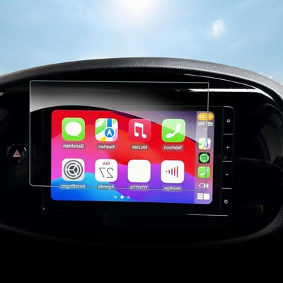 Compatibele Navigatie Beschermfolie voor Toyota Aygo X 2022 2023 2024 - 9 Inch Krasbestendige Screen Protector en Accessoires voor Optimale Bescherming