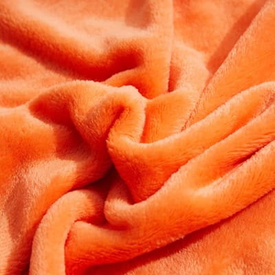 Dailygoods - Flauwige Knuffeldeken - Super Zacht Warm Flanel Fleecedeken - Oranje 180X200cm - Sofadeken voor Bank en Bed - Perfect voor Volwas...