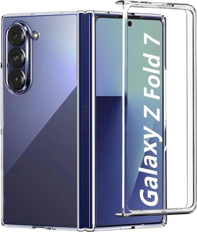 Casemania Hoesje Geschikt voor Samsung Galaxy Z Fold 7 - Transparant - Casemania Anti Shock Back Cover - Val/Stoot Bescherming Telefoonhoesje