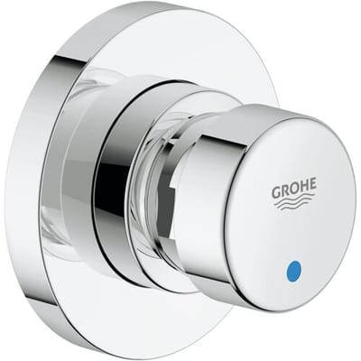 GROHE Euroeco Cosmopolitan S inbouw douchekraan zelfsluitend 1/2 blauw/rood chroom