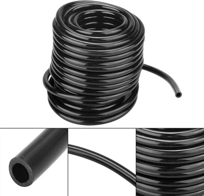 Zwarte PVC Tuinslang 4/7 mm voor Druppelirrigatie - Automatische Waterlijnen voor Planten, Bloemen en Bonsai, 10 m