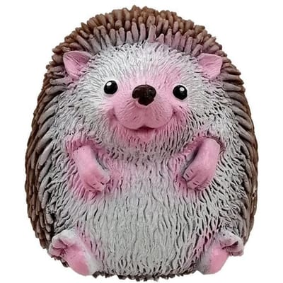 Stressbal Dieren Cartoon Egel Decompressiespeelgoed Snel Herstellend TPR Fidget Speelgoed Kinderen Plezier Knijpspeelgoed Stressverlichter bruin