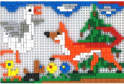 Stickit Ministecksysteem vos en gans, ca. 700 delig