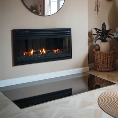 Coloray Vloerplaat Houtkachel - Vloerplaat Openhaard - 140 cm x 70 cm - Houtkachel Accessoires - Zwart Vloerplaat Kachel - Verwarmingsaccessoires - Plaat voor Onder Houtkachel - Open Haard Accessoires - Vloerplaat Voor Kachel