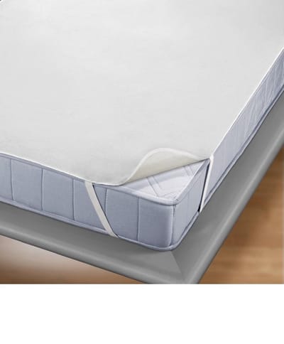 Waterdicht Matrasbeschermer-PU-Antibacteriëel-Met Elastiek op de hoeken-Wit - Baby- Ledikant -60x120 cm-Set van 2 Stuks-
