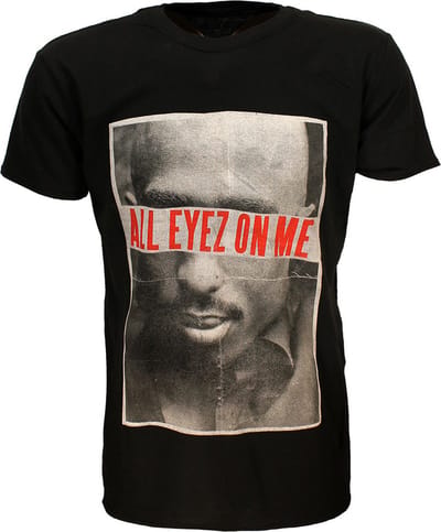 Tupac 2PAC All Eyez T-Shirt - Officiële Merchandise - L