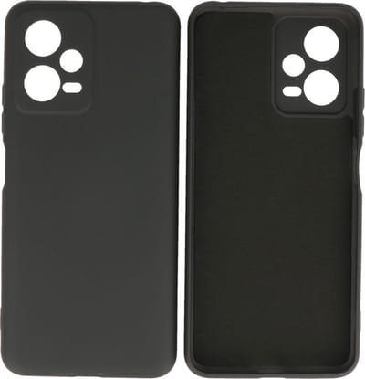 Fashion Backcover Telefoonhoesje - Color Hoesje - Geschikt voor de Xiaomi Redmi Note 12 5G - Poco X5 - Zwart