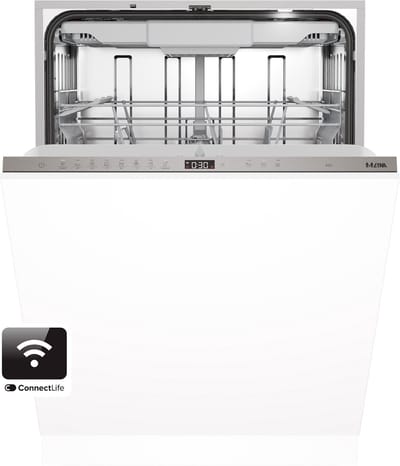 ETNA VW342HCP - Inbouw vaatwasser 60 cm - Zilvergrijs - ConnectLife - 16 couverts - Flexibele besteklade - 7 programma’s - Nachtprogramma