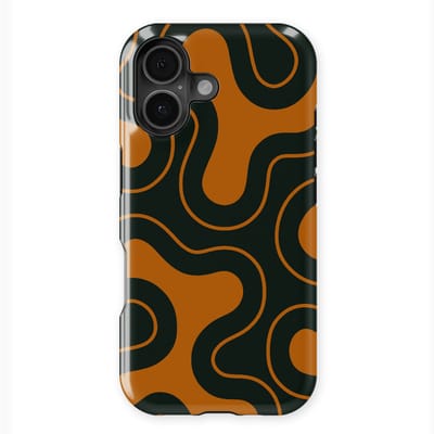 DripCase Motion Flow Tough Hoesje geschikt voor iPhone 17 | Backcover met Mag | Trendy Design | Valbescherming | Organic Circuit
