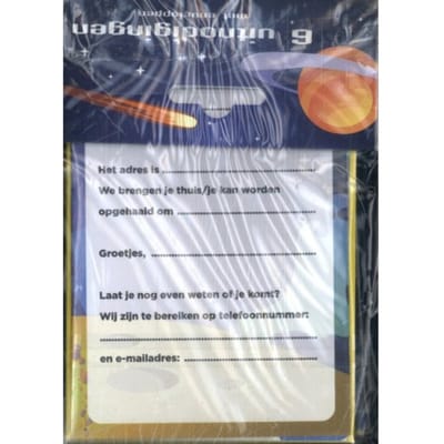 Space - Uitnodiging Pk 948 - Set Van 6 - Interstat