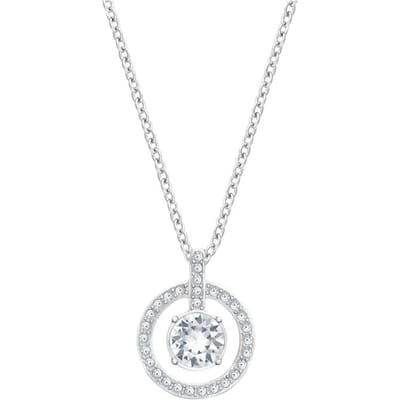Swarovski Série Lavande Cristal Géométrique Rond Collier Femme collier Blanc 5535545 Box (Random Color) white