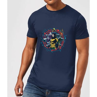 Aquaman Circular Portrait t-shirt - Navy - S
