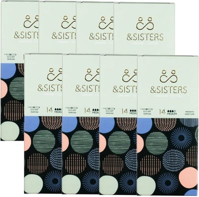 &SISTERS – Eco-Applicator Tampons – Medium – 8 pak – Biologisch Katoen