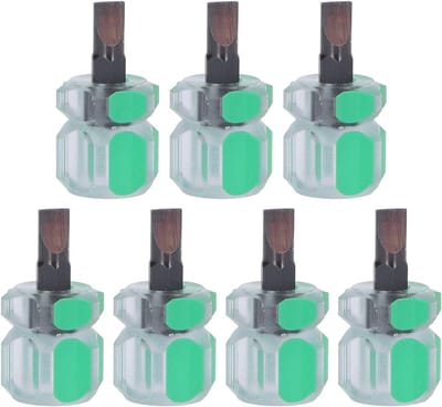 Kleine Schroevendraaiers - Stompe Platte Set - Klusjes Thuis - Ergonomisch Antisliphandvat - 7 Delig - Niet gespecificeerd